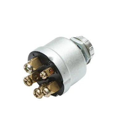 Interruttore di accensione con chiave per MAN, DAF, FENDT, CASE IH, MF 12V, 5 pin, diametro 47 mm, filettatura di montaggio 21 mm, codice OEM 342315001, X830240002000, X830315001, 794283R91, 655690302, 2998811M1 - immagine 3