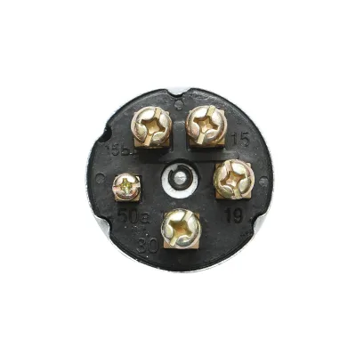 Interruttore di accensione con chiave per MAN, DAF, FENDT, CASE IH, MF 12V, 5 pin, diametro 47 mm, filettatura di montaggio 21 mm, codice OEM 342315001, X830240002000, X830315001, 794283R91, 655690302, 2998811M1 - immagine 4