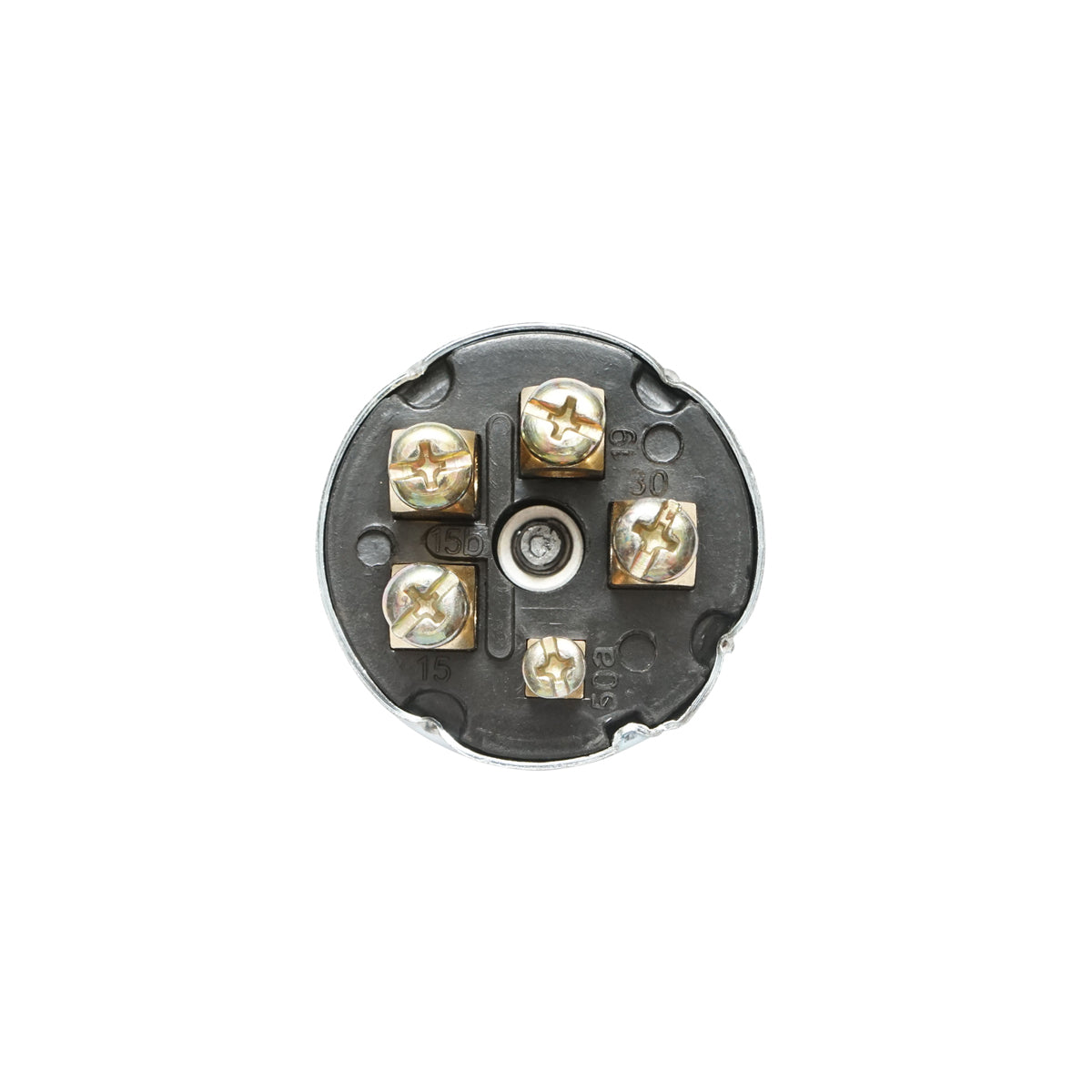 Interruttore di accensione con chiave per MAN, DAF, FENDT, CASE IH, MF 12V, 5 pin, diametro 47 mm, filettatura di montaggio 21 mm, codice OEM 342315001, X830240002000, X830315001, 794283R91, 655690302, 2998811M1 - immagine 3