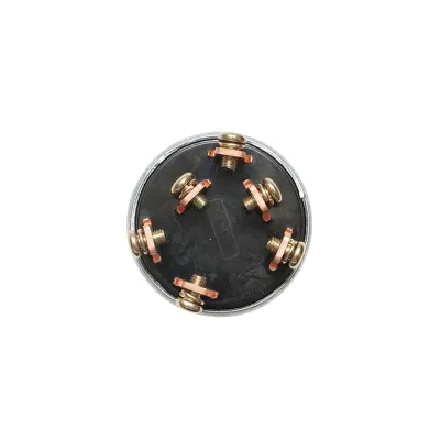 Interruttore di accensione universale 24V, fi 57mm, fi 19mm filettatura di montaggio, con 6 perni in rame OEM XL-C-003 - immagine 2