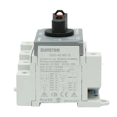 Interruttore di carico, interruttore on/off per impianti fotovoltaici 4P, 32A, 1500kV Suntree - immagine 4