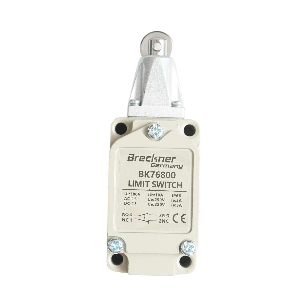 Interruttore di fine corsa con rullo orizzontale – 380V / 1NO + 1NC / IP66 Breckner Germany - immagine 3