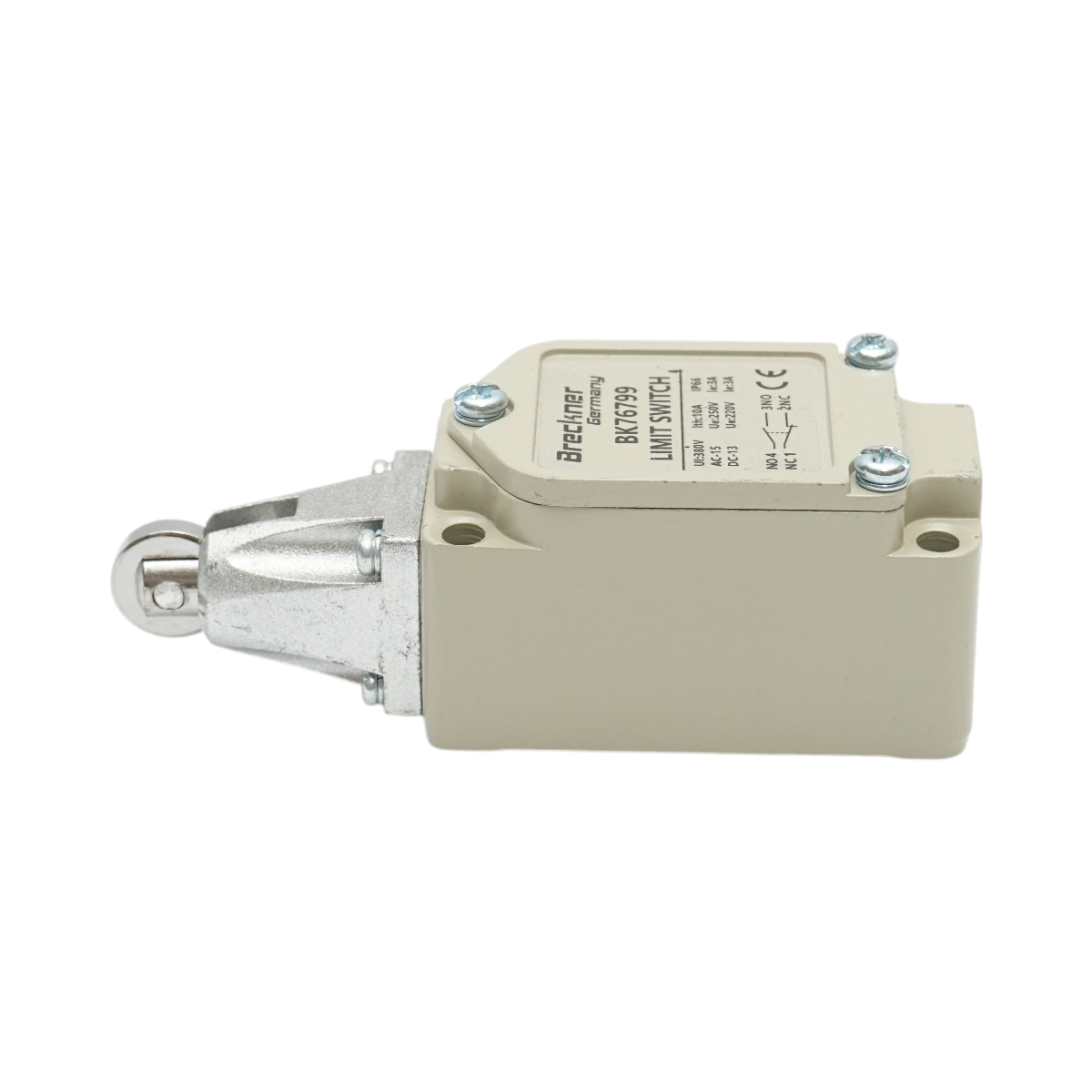 Interruttore di fine corsa con rullo verticale – 380V / 1NO + 1NC / IP66 Breckner Germany - immagine 4