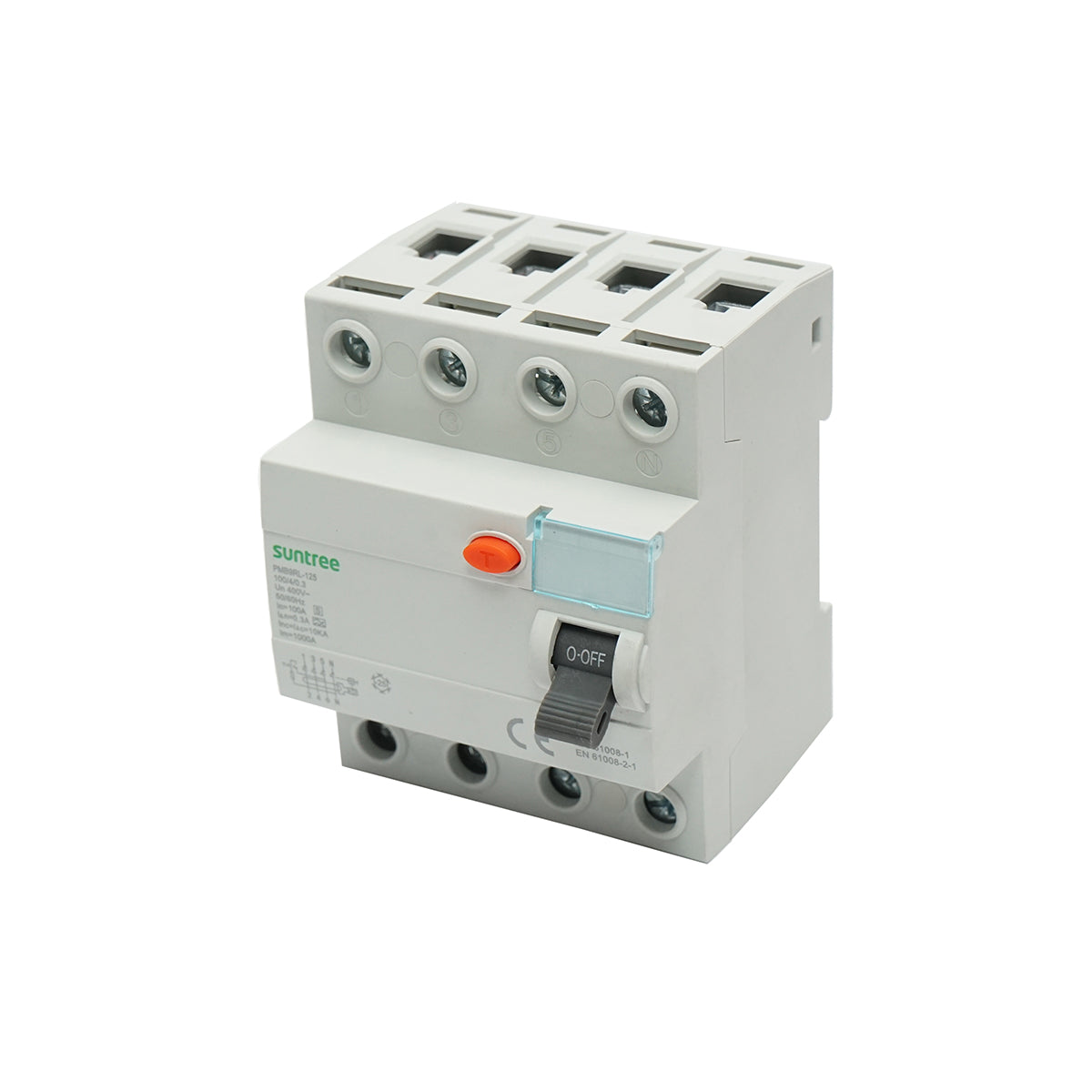 Interruttore differenziale 4P 100A 30mA 6kA, tipo A Suntree - immagine 3