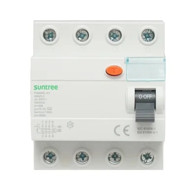 Interruttore differenziale 4P 40A 30mA 6kA, tipo A Suntree