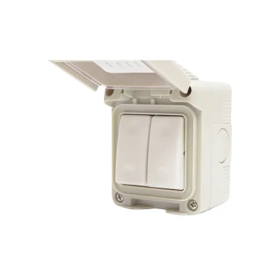 Interruttore doppio PT esterno IP55, 10AX, 250V - immagine 3