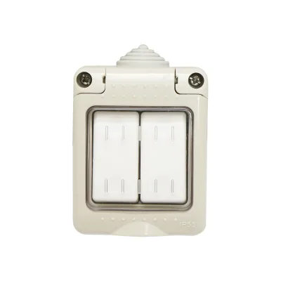 Interruttore doppio PT esterno IP55, 10AX, 250V