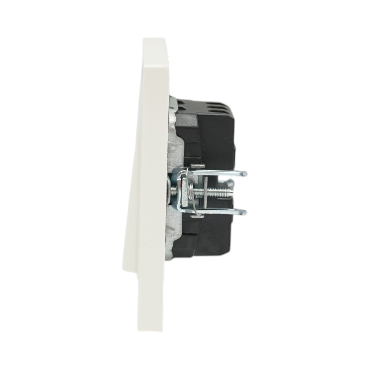 Interruttore doppio, bianco, da incasso, 220V, 10AX, ABS 80x80mm - immagine 5