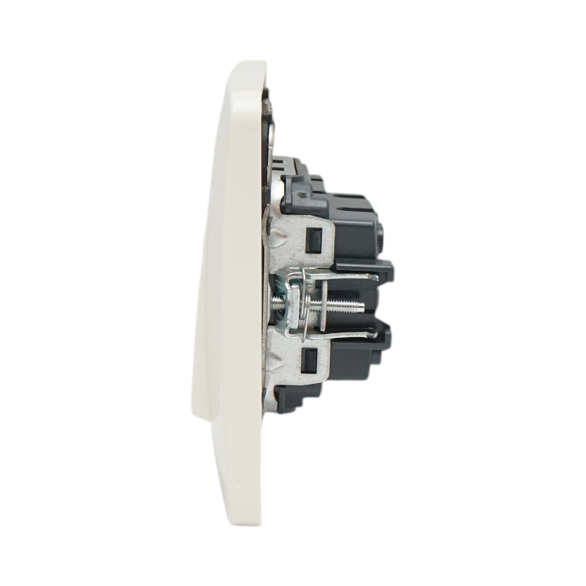 Interruttore doppio, bianco, da incasso, 220V, 10AX, PC 80x80mm - immagine 5