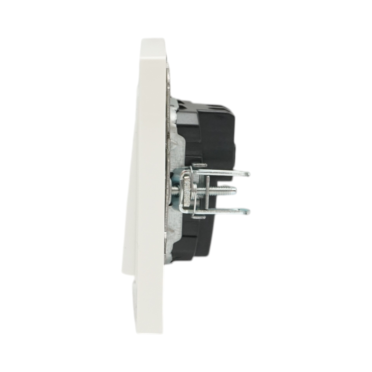 Interruttore semplice da incasso bianco 220V, 10AX, ABS 80x80mm - immagine 5