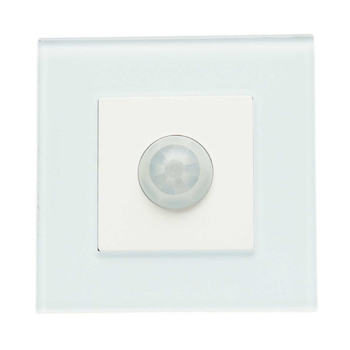Interruttore sensore di movimento PIR bianco 220V, cornice in vetro 86x86x34mm - immagine 2