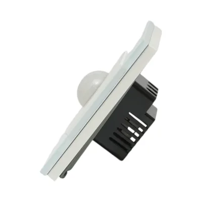 Interruttore sensore di movimento PIR bianco 220V, cornice in vetro 86x86x34mm - immagine 3