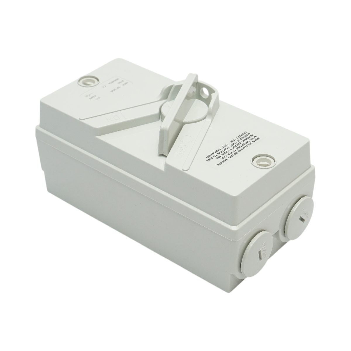 Interruttore sezionatore ON/OFF 3P, 440 V CA, 35 A con protezione IP66 - immagine 4