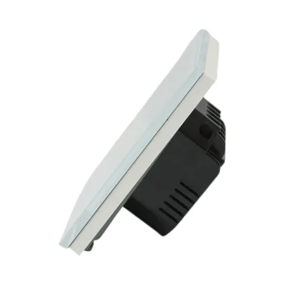 Interruttore touch per testa scala bianco 220V, spia luminosa, cornice in vetro 86x86x34mm - immagine 3