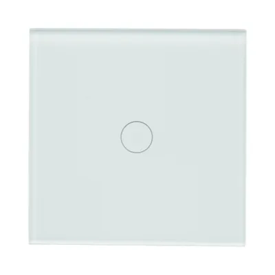 Interruttore touch per testa scala bianco 220V, spia luminosa, cornice in vetro 86x86x34mm - immagine 2