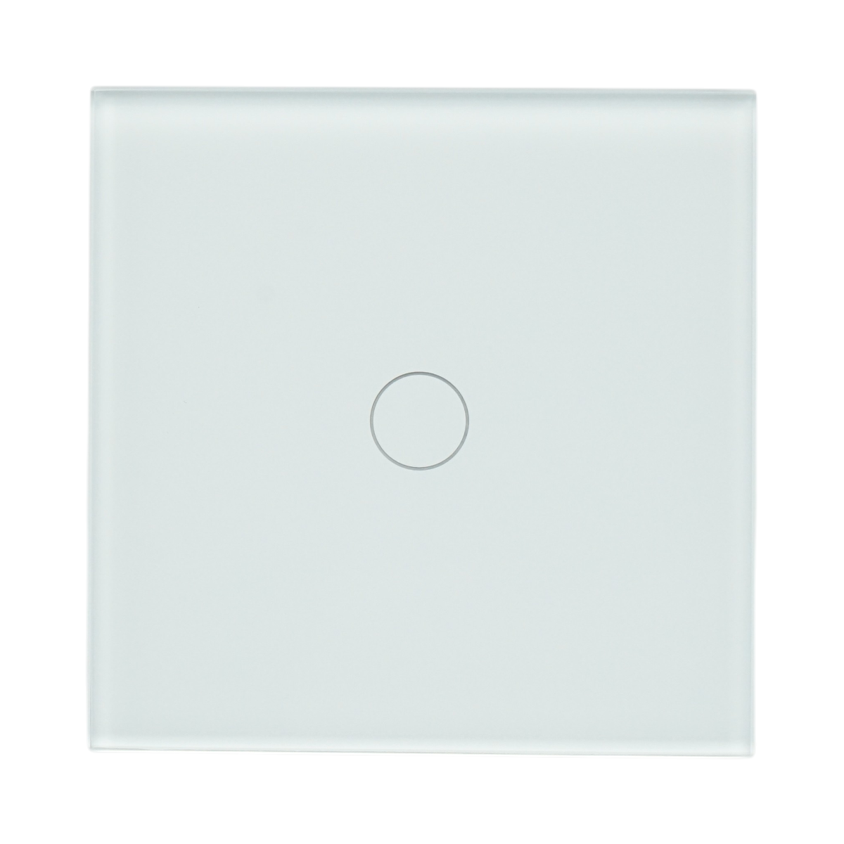 Interruttore touch per testa scala bianco 220V, spia luminosa, cornice in vetro 86x86x34mm - immagine 2