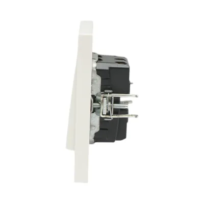 Interruttore triplo da incasso bianco 220V, 10AX, ABS 80x80mm - immagine 5