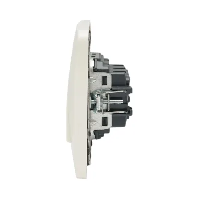 Interruttore triplo da incasso bianco 220V, 10AX, PC 80x80mm - immagine 5
