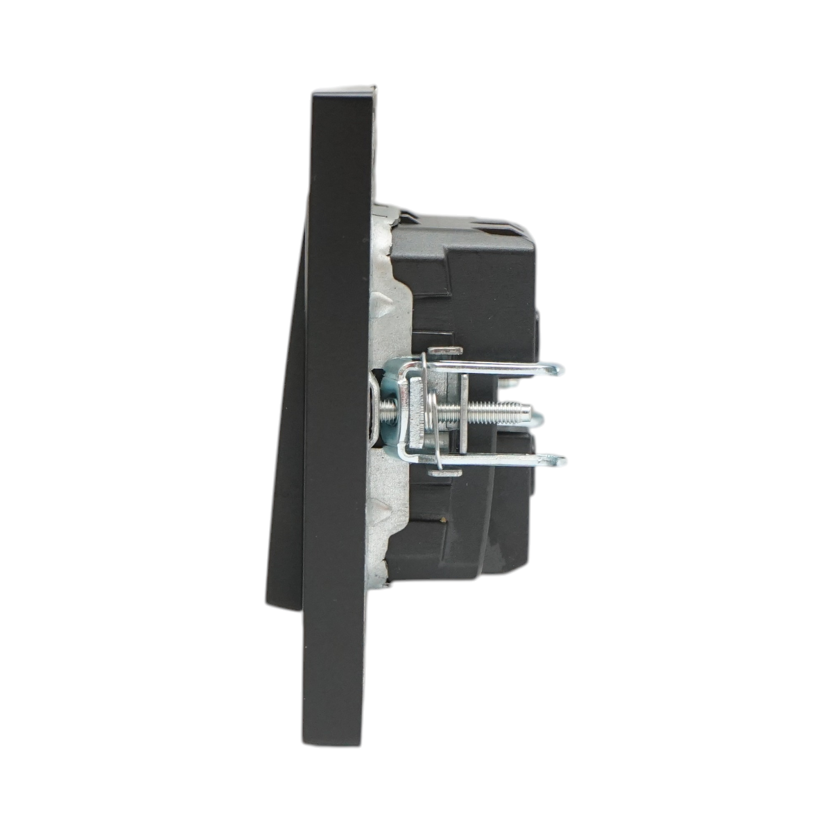 Interruttore triplo da incasso nero 220V, 10AX, ABS 80x80mm - immagine 5