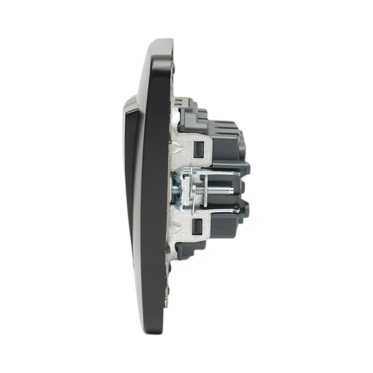 Interruttore triplo da incasso nero 220V, 10AX, PC 80x80mm - immagine 5