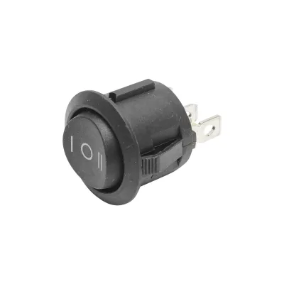 Interruttore universale rotondo 3 pin fi 20mm con punto morto ON-OFF-ON I-O-II 6A 250VAC/10A 125VAC - immagine 4