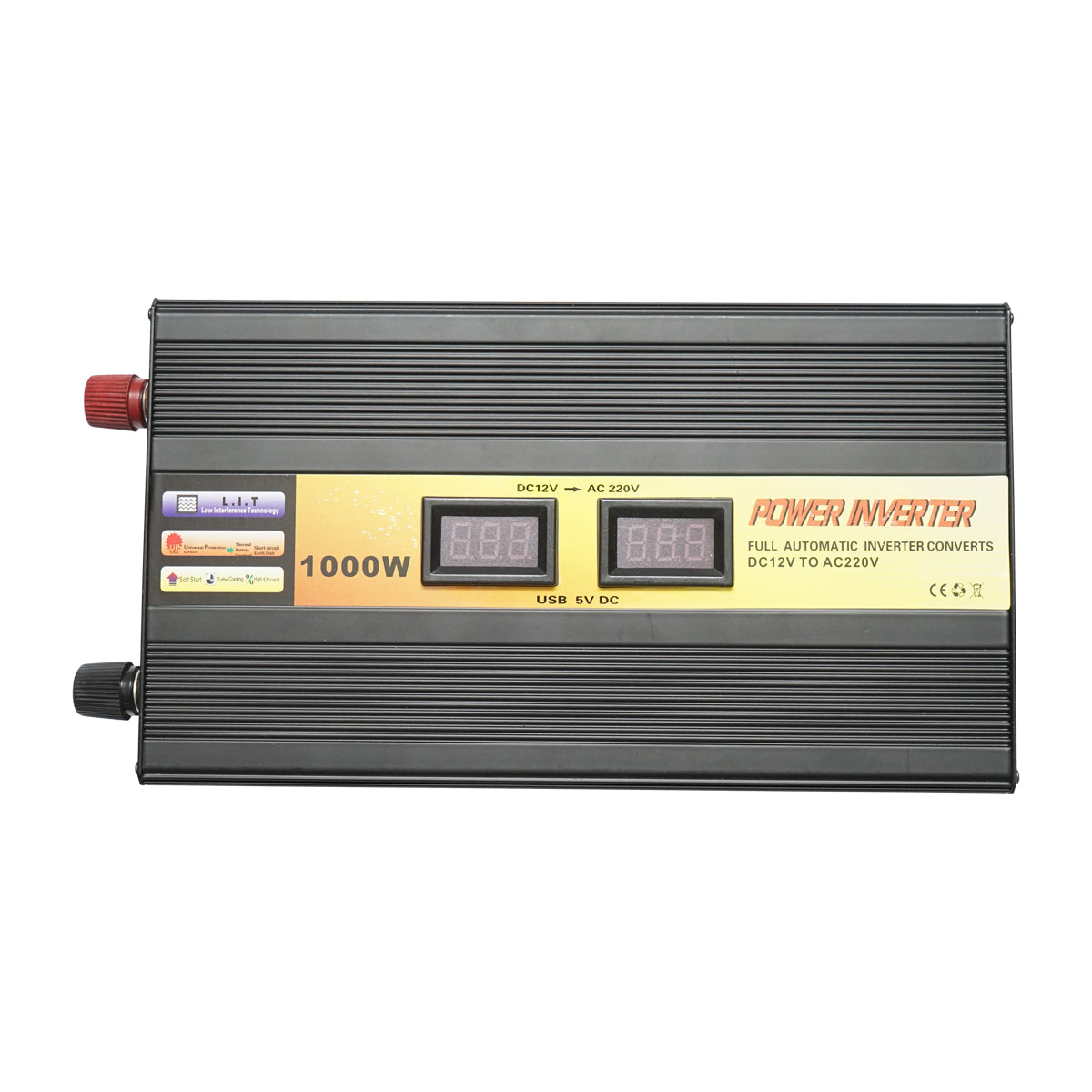 Inverter 12V-220V 1000W LCD con USB - immagine 2