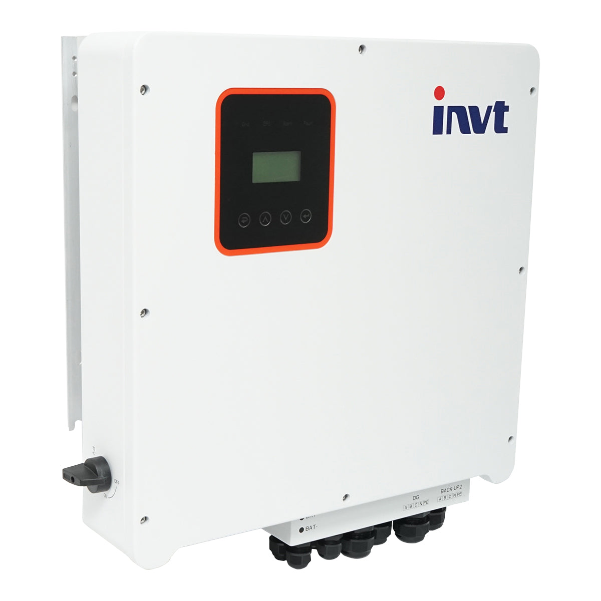 Inverter ibrido 10KW INVT BD10KTR-RH3 trifase per impianto fotovoltaico 400V 2xMPPT, ON/OFF-GRID prosumer - immagine 2