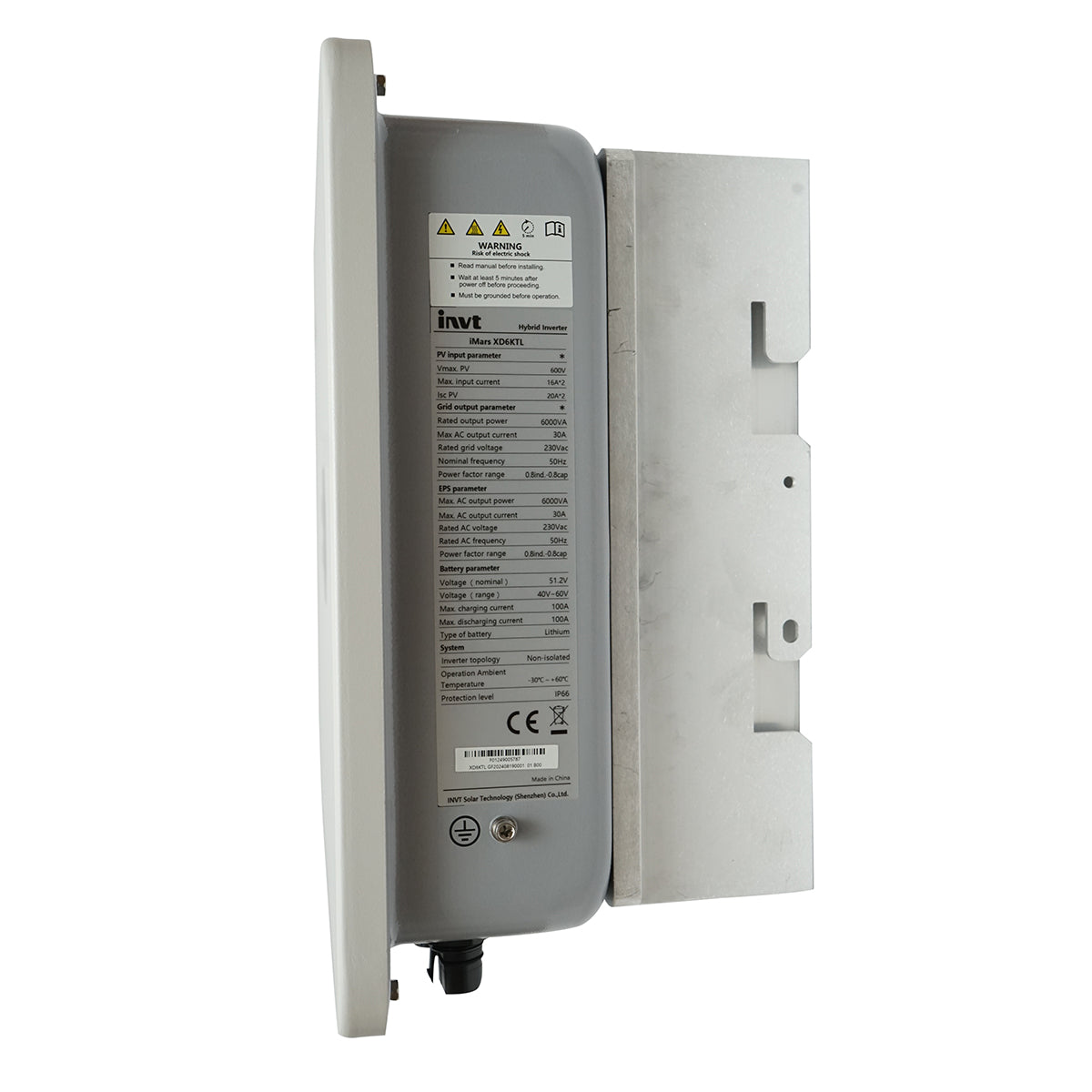 Inverter ibrido 6KW ON/OFF-GRID LCD WIFI, 2xMPPT, monofase, prosumer iMars XD6KTL INVT - immagine 3