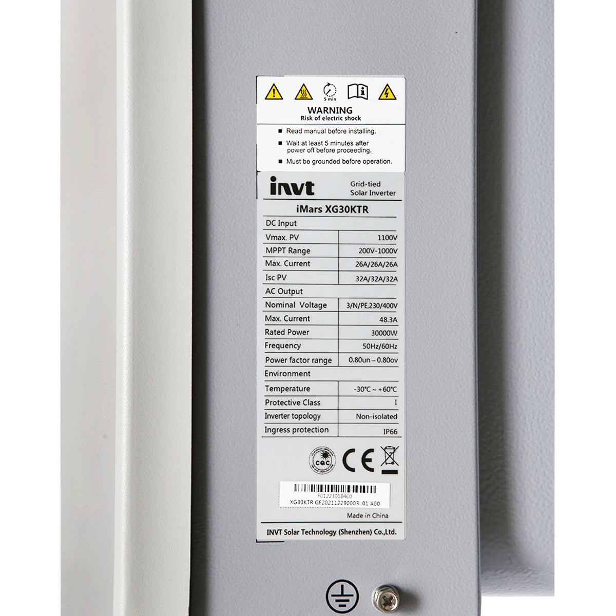 Inverter ON-GRID iMARS 30 KW XG30KTR INVT prosumer, trifase 400V - immagine 4