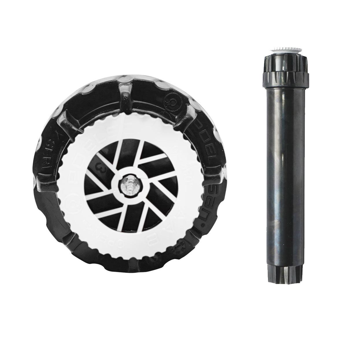Irrigatore a spruzzo con ugello da 10 cm, 1/2" filettatura interna per sistemi di irrigazione, raggio 5,8 m Irrigatore Statico