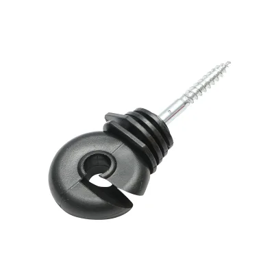 Isolatore ad anello compatto nero, diametro 5.6 mm, dimensioni 87x37 mm, per recinzione elettrica, Thor - immagine 3