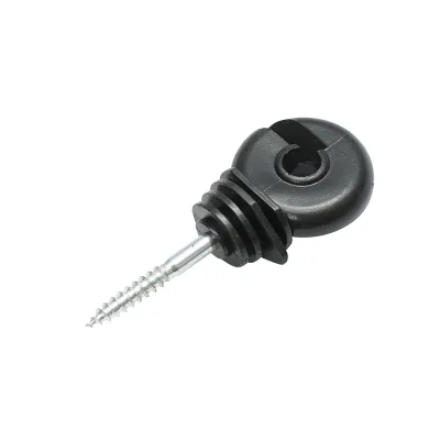 Isolatore ad anello compatto nero, diametro 5.6 mm, dimensioni 87x37 mm, per recinzione elettrica, Thor - immagine 2