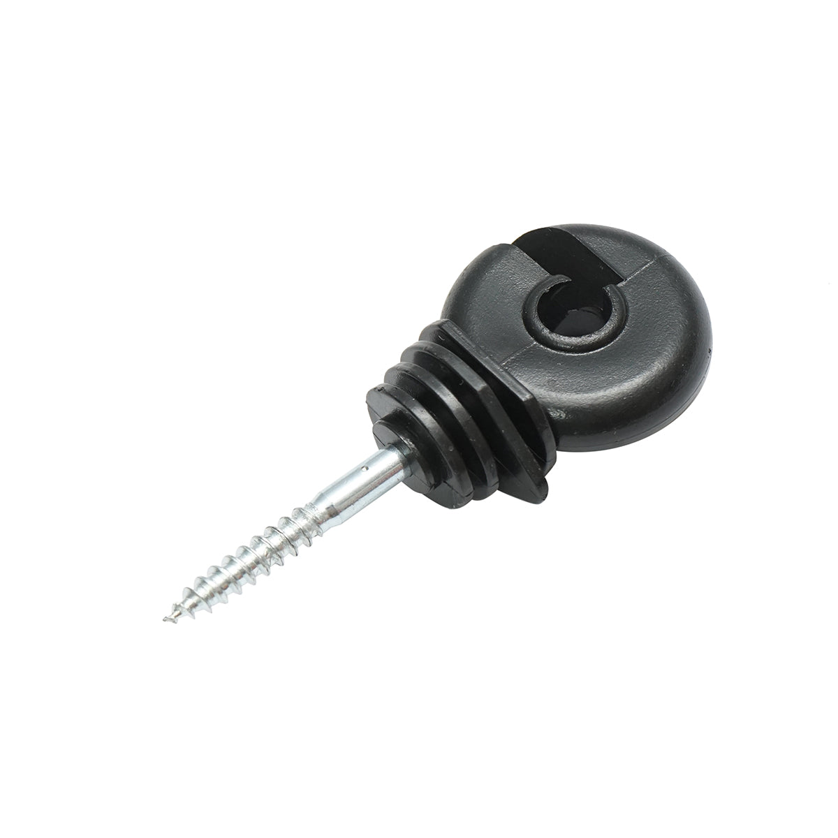 Isolatore ad anello compatto nero, diametro 5.6 mm, dimensioni 87x37 mm, per recinzione elettrica, Thor - immagine 2
