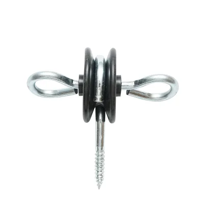 Isolatore con ancoraggio doppio, diametro 5.8 mm, dimensioni 93x84 mm, per recinzione elettrica, Mezofarm. - immagine 2