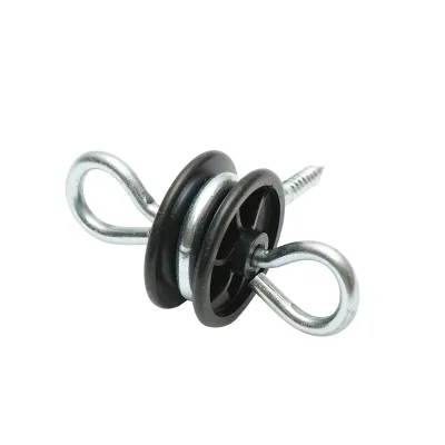 Isolatore in acciaio inossidabile con ancoraggio doppio, 5.9 mm, 90x86 mm, per recinzione elettrica, Breckner Germany - immagine 2