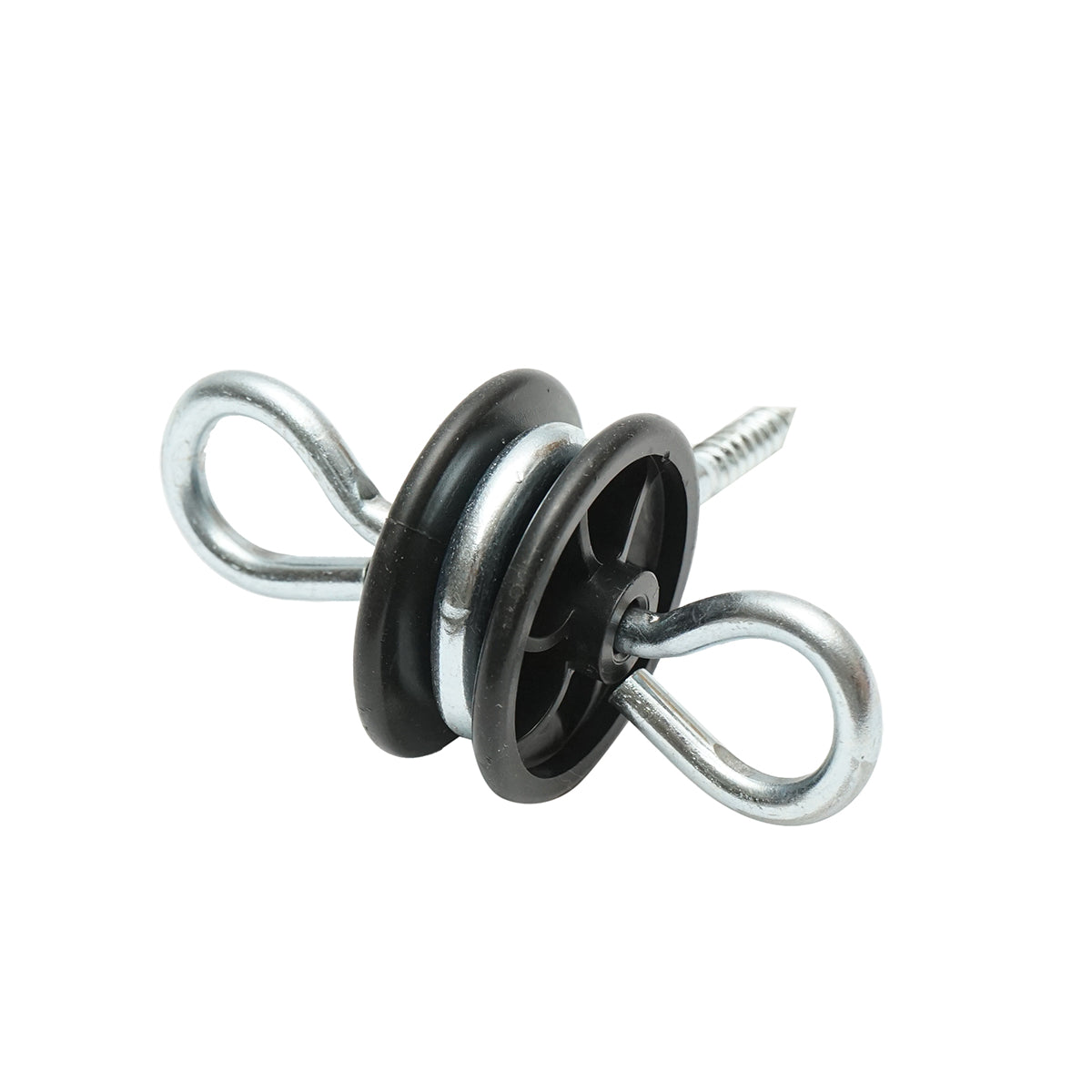 Isolatore in acciaio inossidabile con ancoraggio doppio, 5.9 mm, 90x86 mm, per recinzione elettrica, Breckner Germany - immagine 2