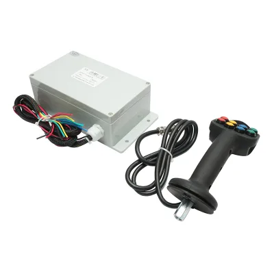 Joystick elettrico 8 pulsanti con modulo di controllo 24V - immagine 3