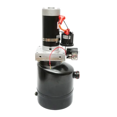 KIT CILINDRO IDRAULICO PER RIBALTABILE 2 ton con telecomando wireless 12V 1,2Kw - immagine 6