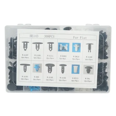 Kit clip in plastica per ricambi Fiat 308 - immagine 3