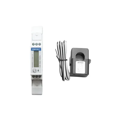 Kit contatore intelligente Deye 220 V, 40 A, monofase con fusibile digitale a nucleo diviso SDM120CT