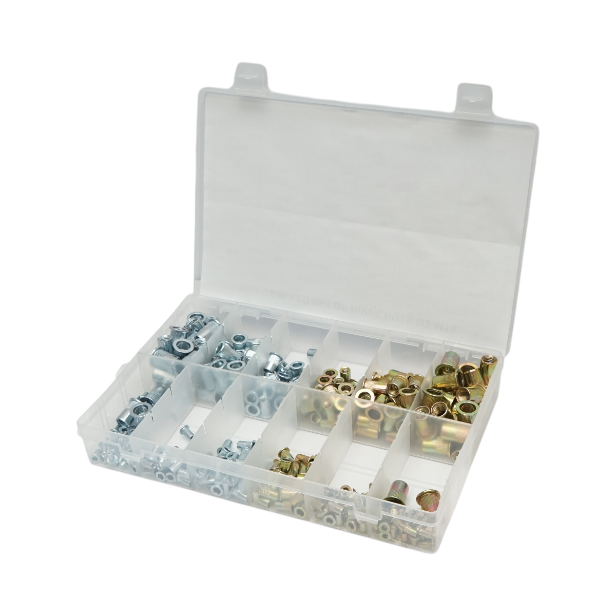 Kit dadi rivettati con collare M3-M10 300 pezzi - immagine 4