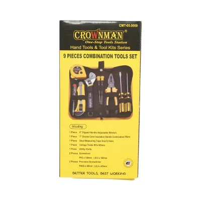 Kit di attrezzi combinato Crownman da 9 pezzi - immagine 4