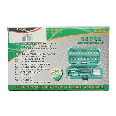 Kit di chiavi a bussola lunghe, punte esagonali, torx con cricchetto 53 pezzi Breckner Germany - immagine 2