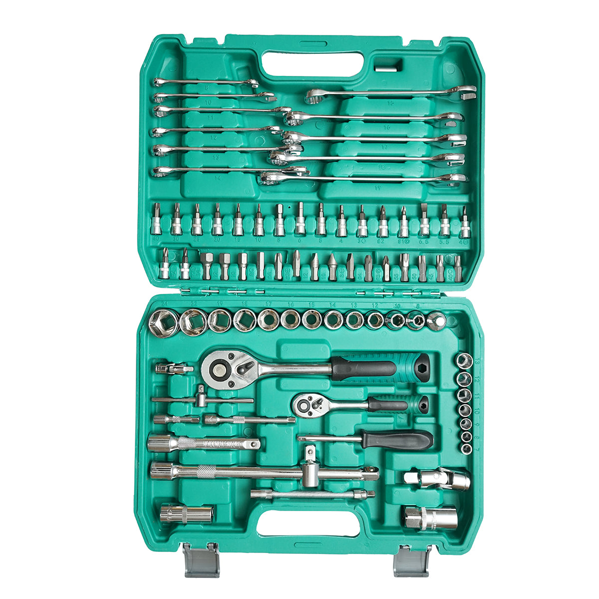 Kit di chiavi combinate, tubolari, fisse, torx, cricchetto trainer 78 pezzi Breckner Germany - immagine 3