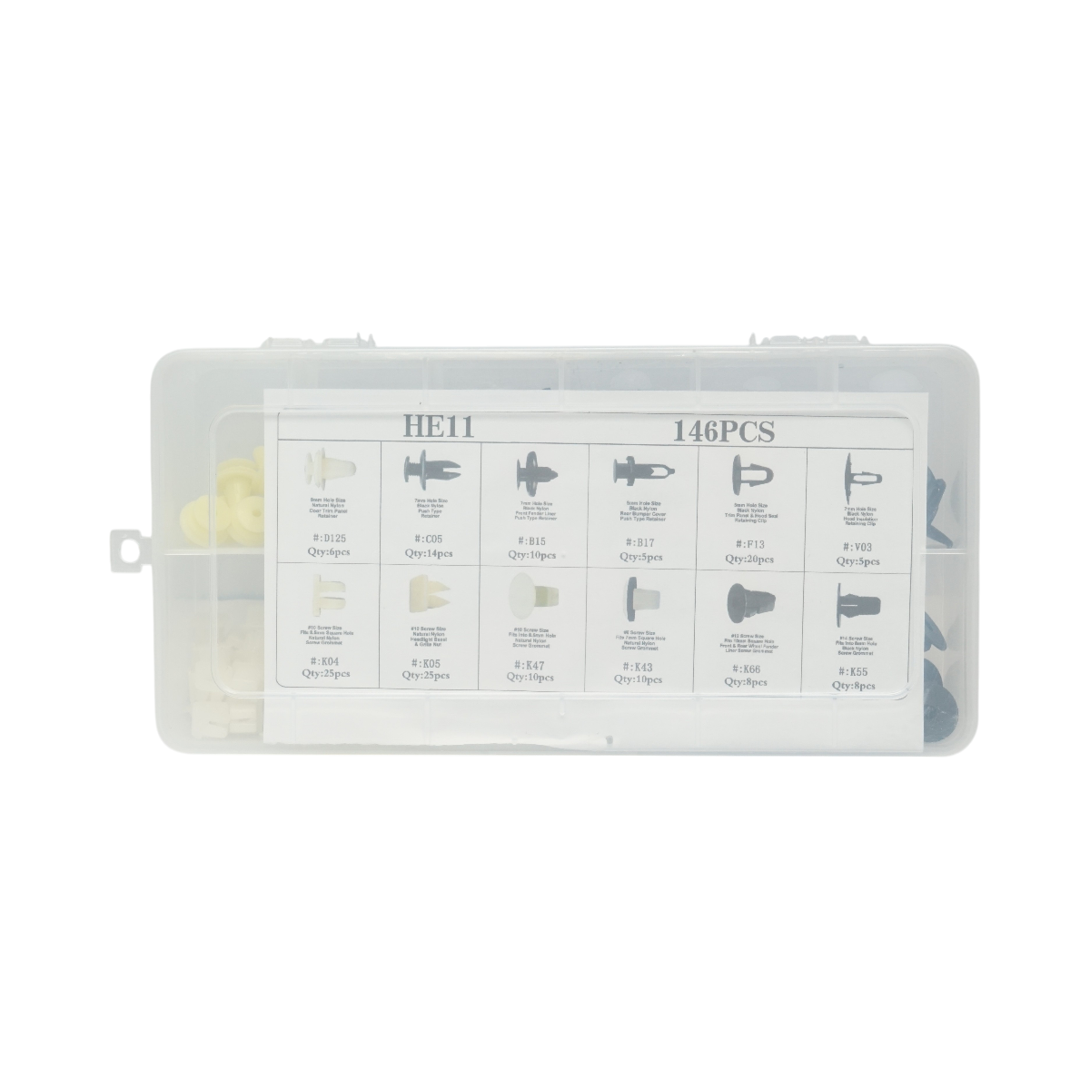 Kit di clip in plastica per auto Toyota da 146 pezzi - immagine 3