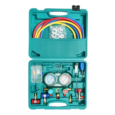 Kit di controllo e ricarica del sistema di aria condizionata per auto, freon R22, R32, R134a, R410a - immagine 3