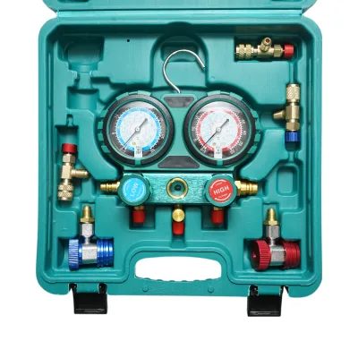 Kit di controllo e ricarica dell'impianto di climatizzazione per auto, freon R12, R22, R134a, R404, R502 - immagine 3