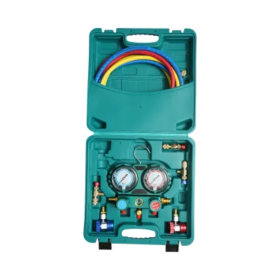 Kit di controllo e ricarica dell'impianto di climatizzazione per auto, freon R12, R22, R134a, R404, R502 - immagine 2