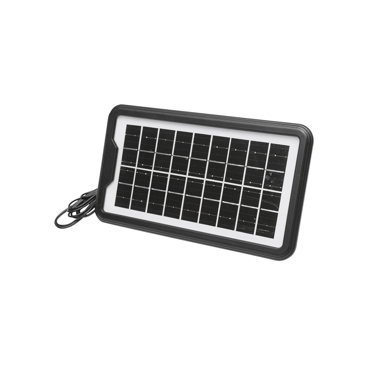 Kit di illuminazione LED portatile con 3 lampadine/proiettore, pannello solare e batteria da 6V, 4,5Ah per pesca da campeggio GD-8017 - immagine 4