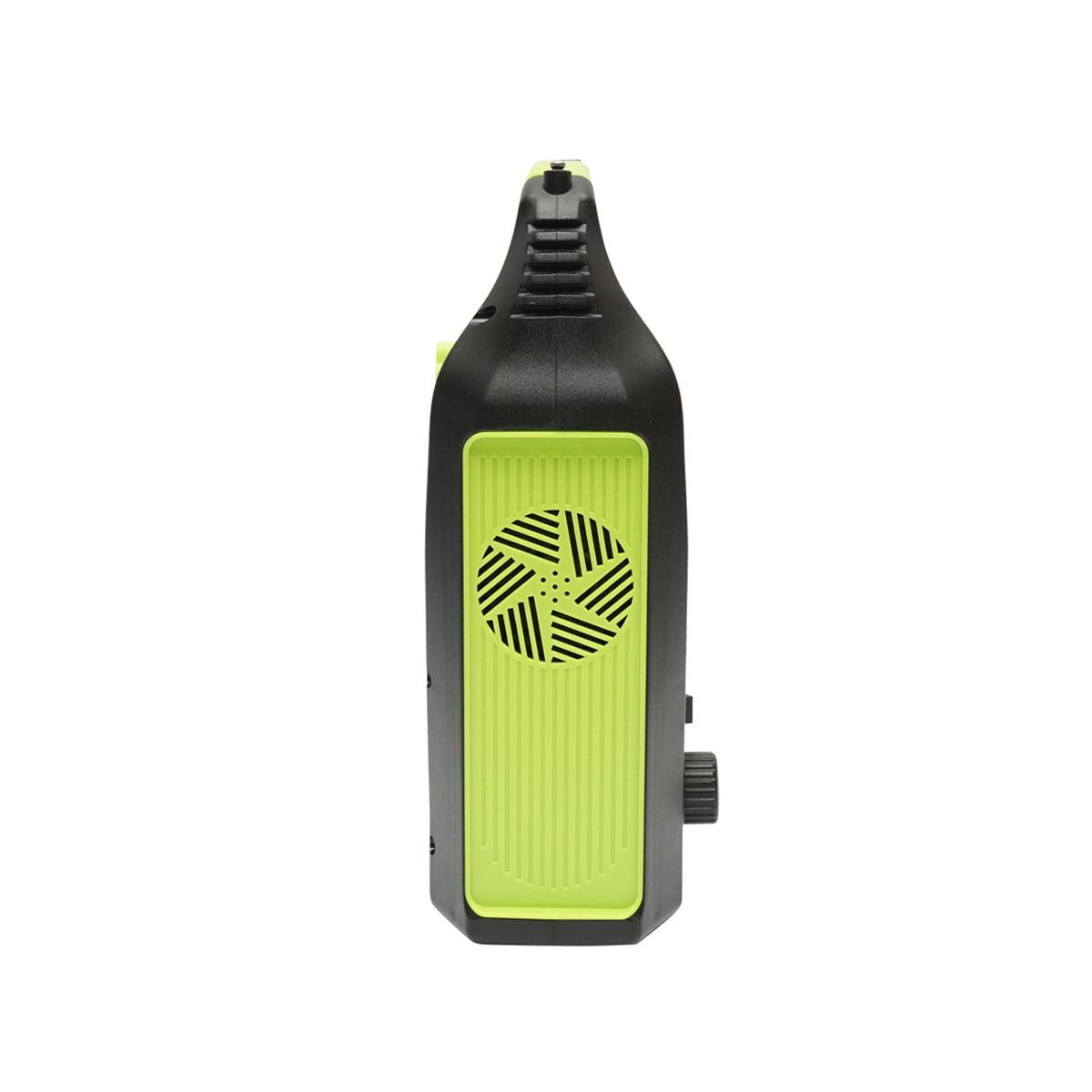 Kit di illuminazione LED portatile con 3 lampadine/proiettore, radio FM, pannello solare e batteria da 6 V, 4,5 Ah per la pesca in campeggio GD-8071 - immagine 5